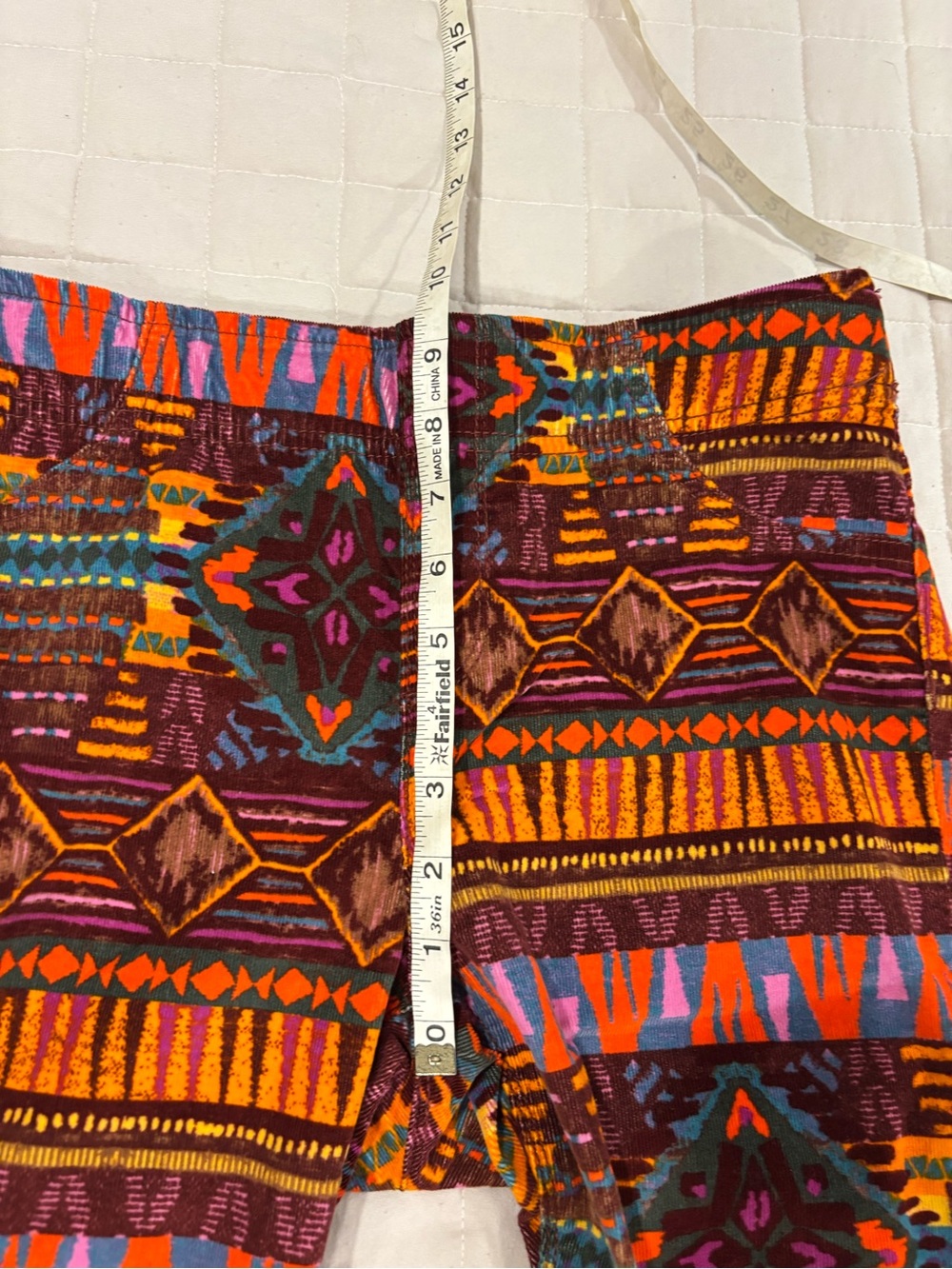 We The Free Printed Corduroy Pull-On Flare Pants Women’s US 29 - Picture 11 of 13
